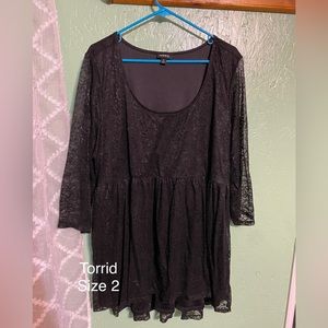 Torrid size 2 babydoll blouse